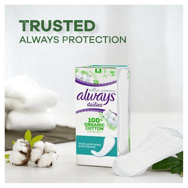 Always Dailies Cotton Protection Panty Liners Normal x 28