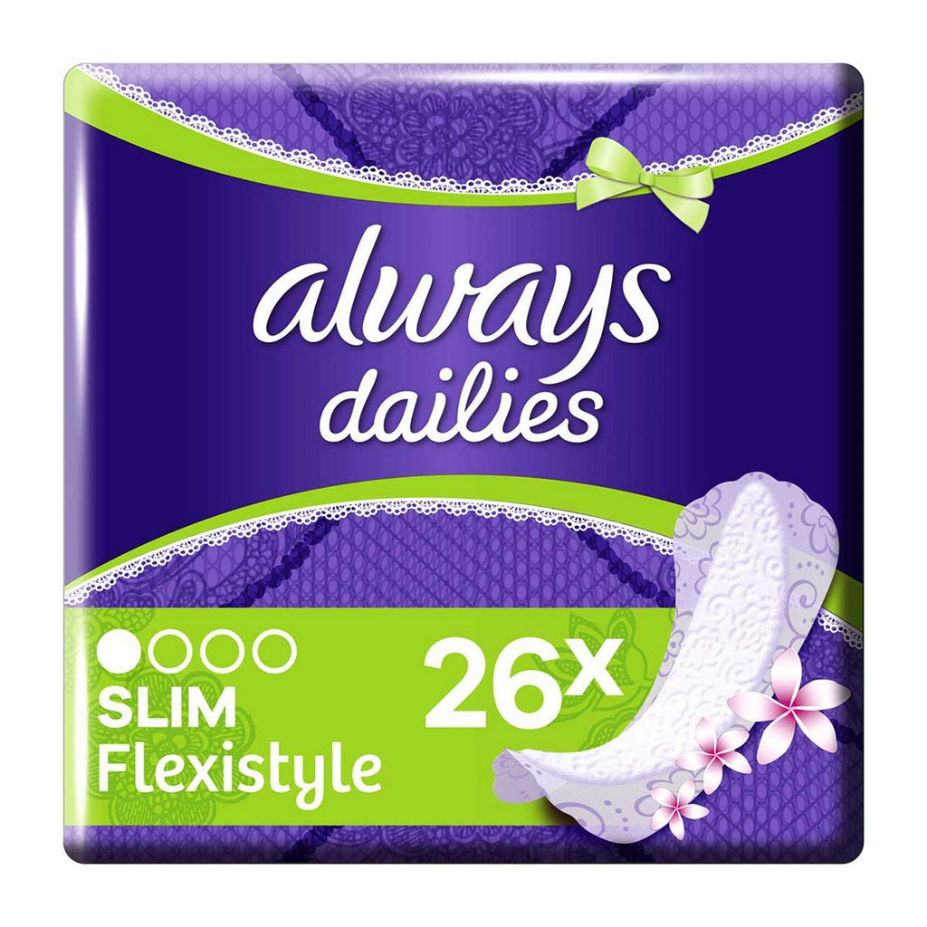 Always Dailies Flexistyle Slim Panty Liners Fresh x26