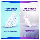 Always Dailies Fresh & Protect Normal Panty Liners   32 per pack