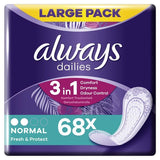 Always Dailies Panty Liners Normal Value Pack x68