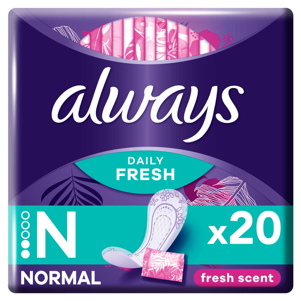 Always Dailies Singles Panty Liners Fresh x 20