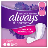 Always Discreet Incontinence Liners Light 28 Count