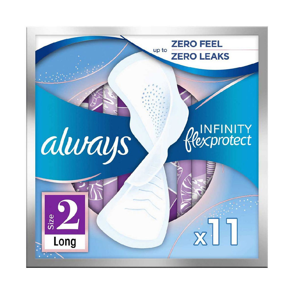 Always Infinity Long (Size 2) Wings Sanitary Towels 11 Pads