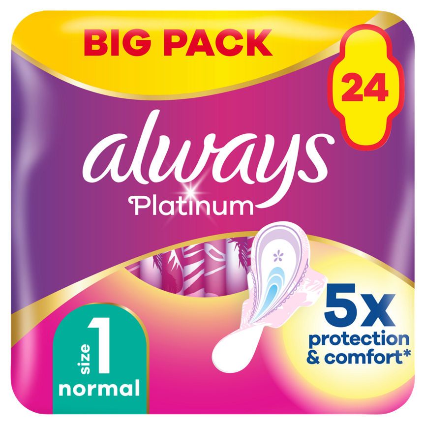 Always Platinum Normal (Size1) Sanitary Towels Wings