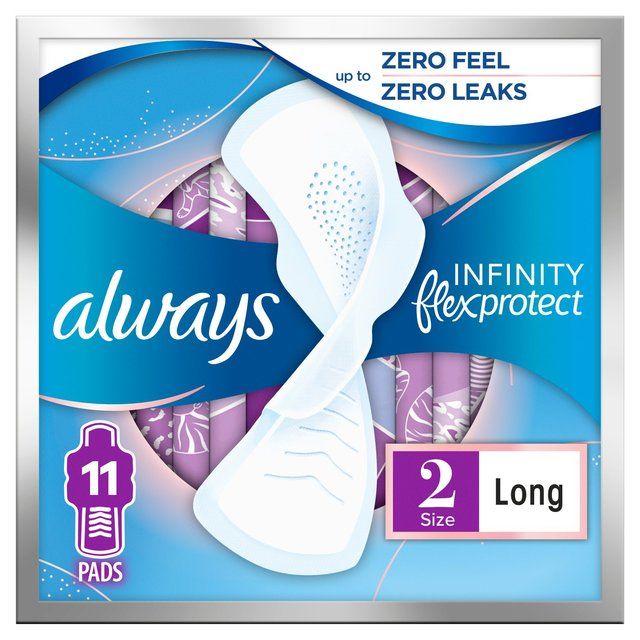 Always Sanitary Towels Infinity Long (Size 2) Wings   11 per pack