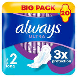 Always Sanitary Towels Ultra Long (Size 2) Wings   20 per pack