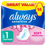 Always Sensitive Normal Ultra (Size 1) Sanitary Towels Wings