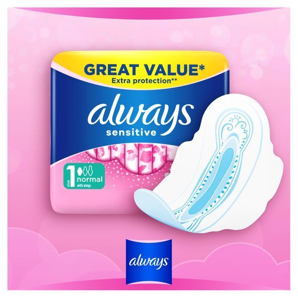 Always Sensitive Normal Ultra (Size 1) Sanitary Towels x14