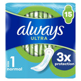 Always Ultra Sanitary Towels Normal (Size 1) X15 Pads