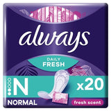 Always Daily Fresh Normal Wrapped Panty Liners x20