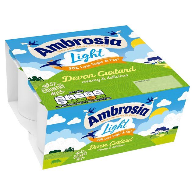 Ambrosia Light Custard Pots   4 x 125g