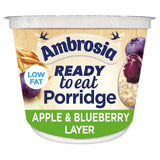 Ambrosia Ready to Eat Porridge Pot with Apple & Blueberry Layer   210g