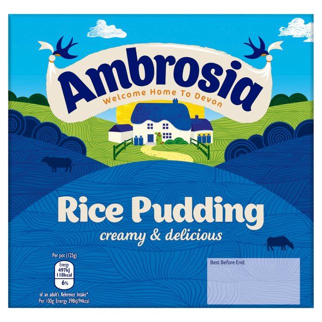 Ambrosia Rice Pudding    4 x 125g - McGrocer
