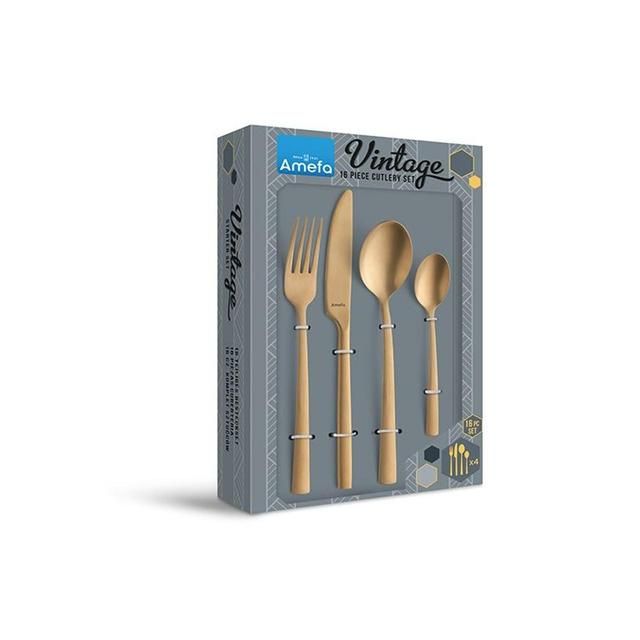 Amefa Manille Gold 16pc Cutlery Set