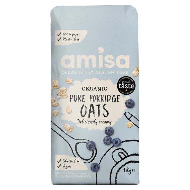 Amisa Pure Porridge Oats Gluten Free Organic   1kg