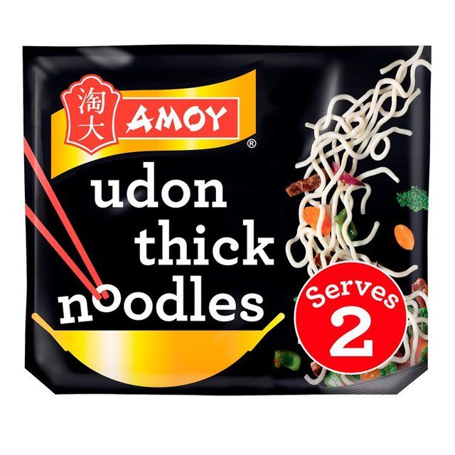 Amoy Straight To Wok Udon Thick Noodles   2 x 150g