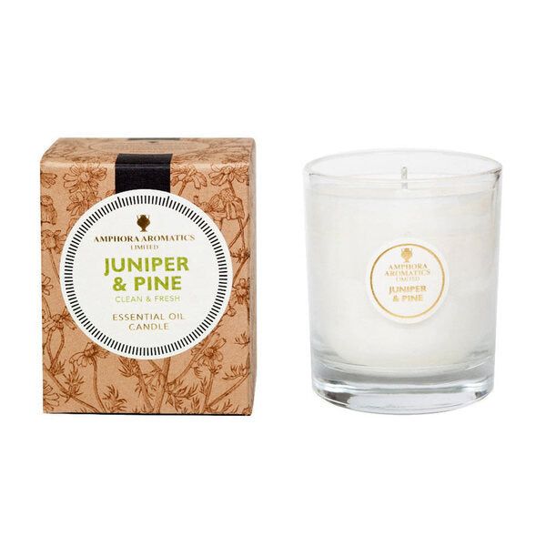 Amphora Aromatics Juniper & Pine 40hr Pot Candle. - McGrocer