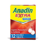 Anadin Extra Aspirin & Paracetamol Pain Relief  Soluble Tablets   12 per pack