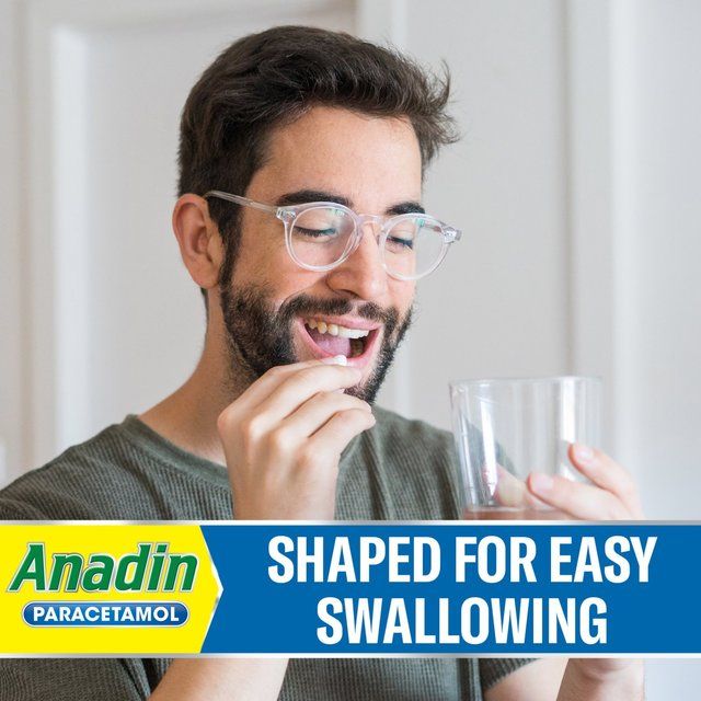 Anadin Paracetamol Pain Relief for Headaches Cold & Flu Tablets 16    16 per pack - McGrocer