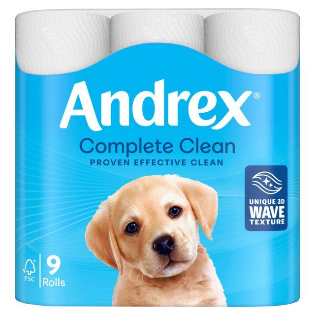 Andrex Classic Clean Toilet Roll   9 per pack