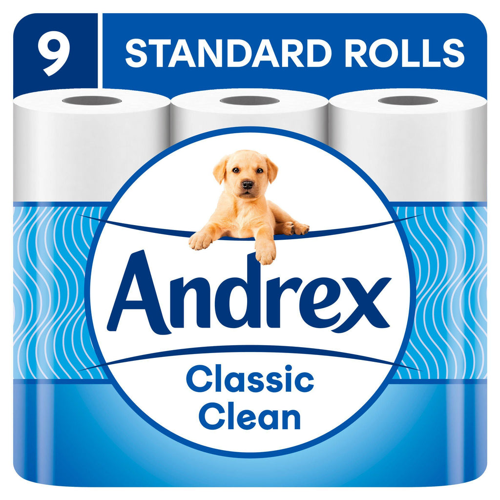 Andrex Classic Clean Toilet Roll 9 Rolls