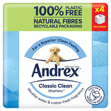 Andrex Classic Clean Washlets Flushable Moist Toilet Tissue Wipes 4x36 Sheets