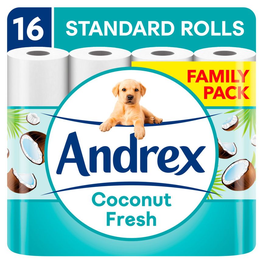 Andrex Coconut Fresh 16 Toilet Rolls