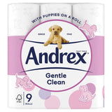 Andrex Gentle Clean Toilet Roll   9 per pack