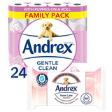 Andrex Gentle Clean Toilet Roll & Pure Washlets Bundle