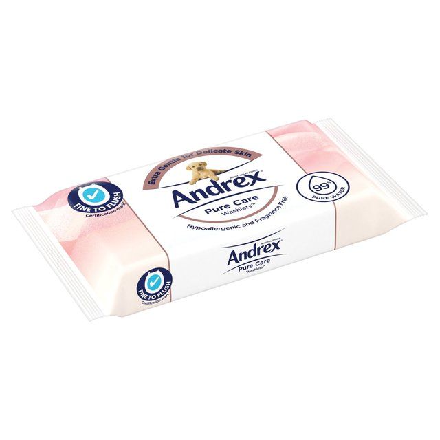 Andrex Pure Care Washlets Moist Toilet Tissue Single Pack