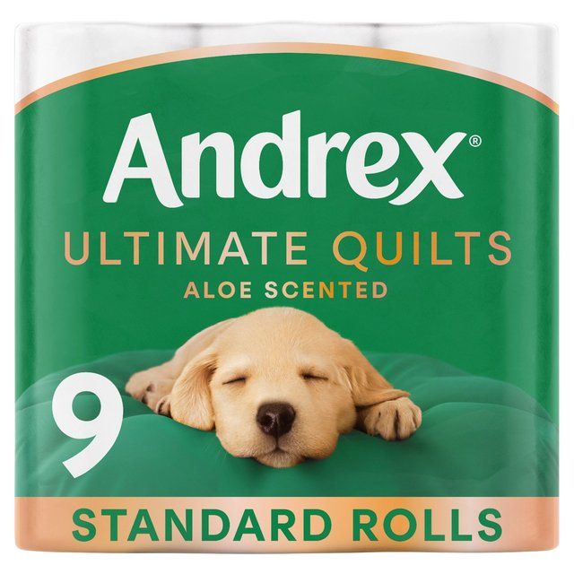 Andrex Ultimate Quilts + Aloe Vera   9 per pack