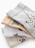 Animal Print Ankle Socks 4 Pack 6-12 months