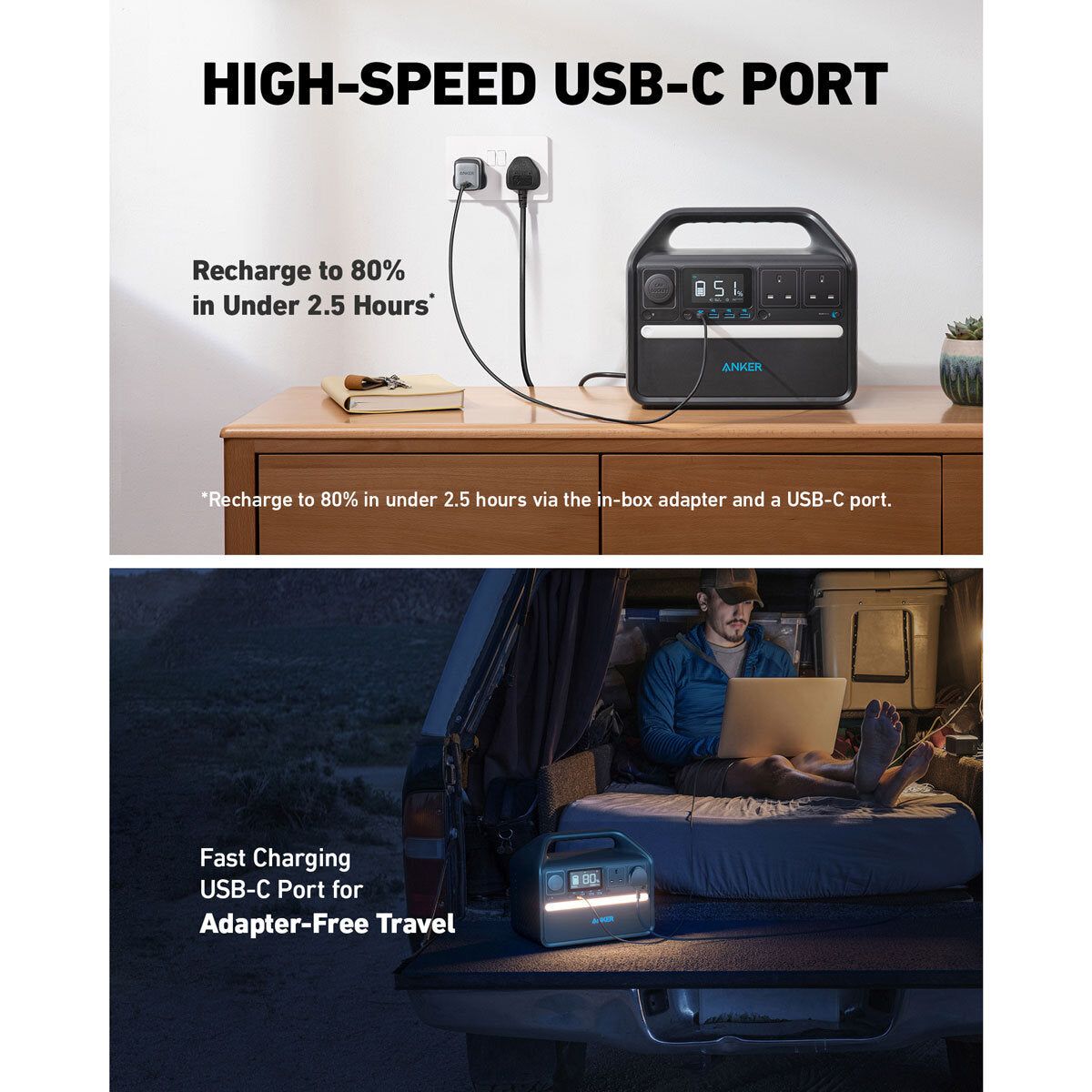 Anker 535 PowerHouse 512Wh Portable Power Station - McGrocer