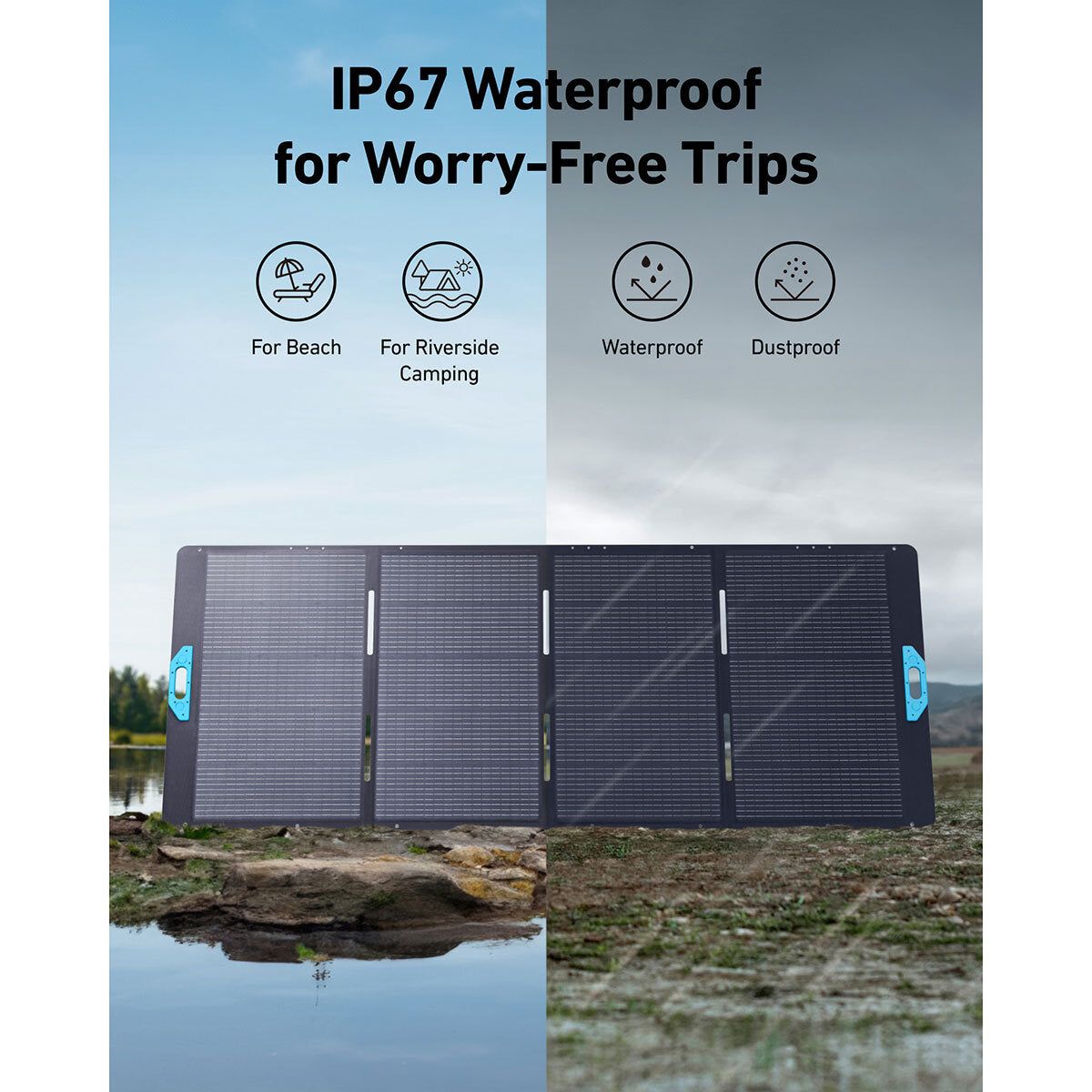 Anker Solix F3800 Portable Power Station 3840Wh & 400W Anker Solix Foldable Solar Panel - McGrocer