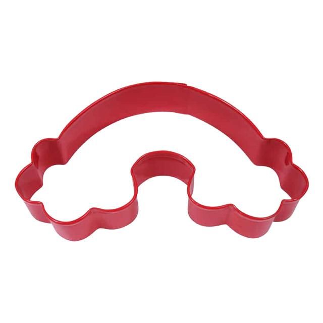 Anniversary House Rainbow Poly-Resin Coated Cookie Cutter Red