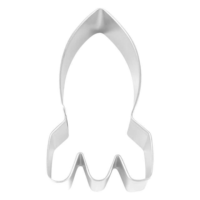 Anniversary House Space Rocket Tin-Plated Cookie Cutter