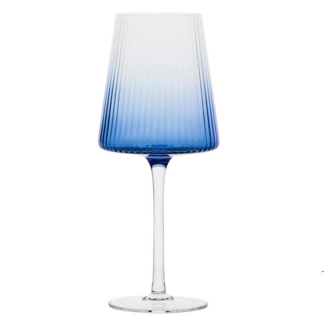 Anton Studio Designs Empire Blue Wine Glasses   2 per pack - McGrocer