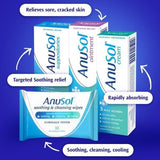 Anusol Soothing Haemorrhoid & Piles Flushable 30 Wipes