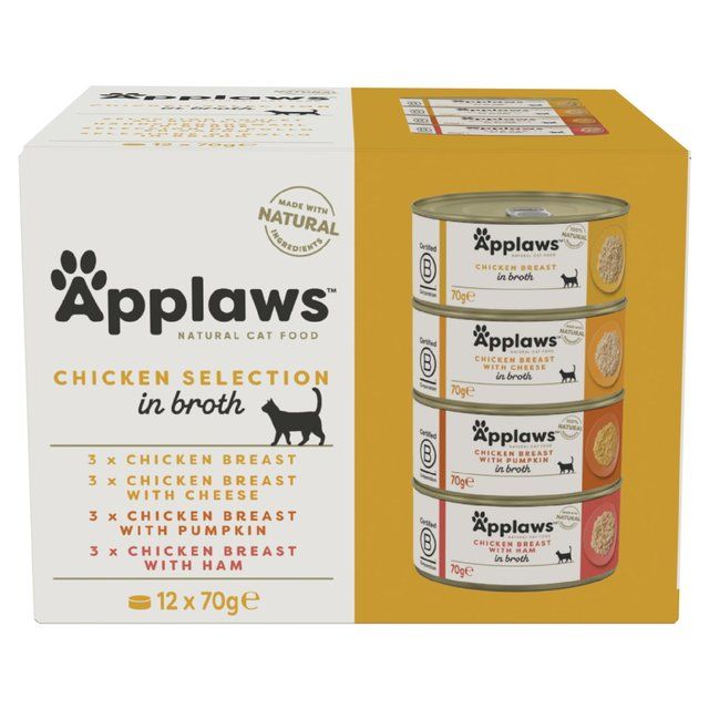 Applaws Cat Tin Multipack Chicken Collection   12 x 70g - McGrocer