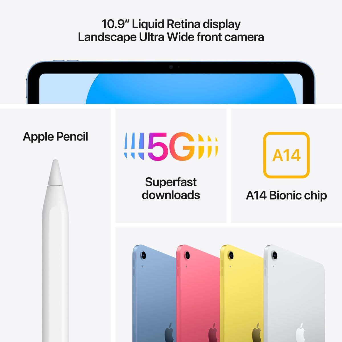 Apple iPad 10th Gen 2024, 10.9 Inch, WiFi + Cellular 256GB - McGrocer