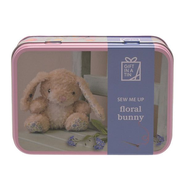 Apples To Pears Gift In A Tin Sew Me Up Floral Bunny - McGrocer