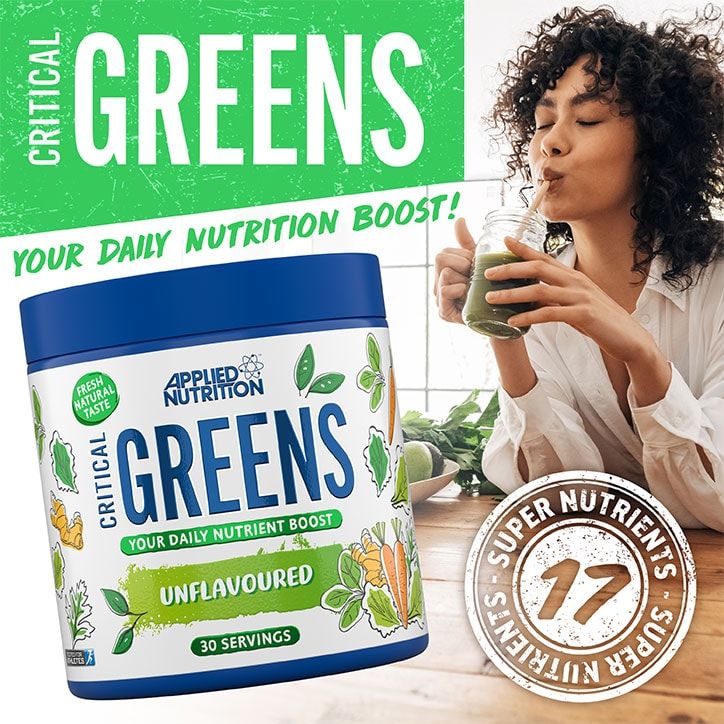 Applied Nutrition Critical Greens Powder Lemon & Lime 150g - McGrocer