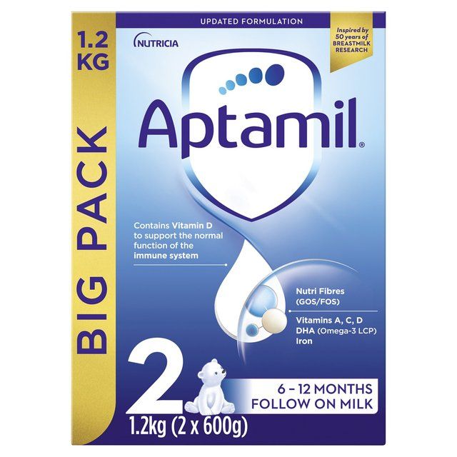 Aptamil 2 Follow On Milk 6-12 Months   2 x 600g