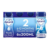 Aptamil 2 Follow On Milk Formula Multipack 6 x 200ml