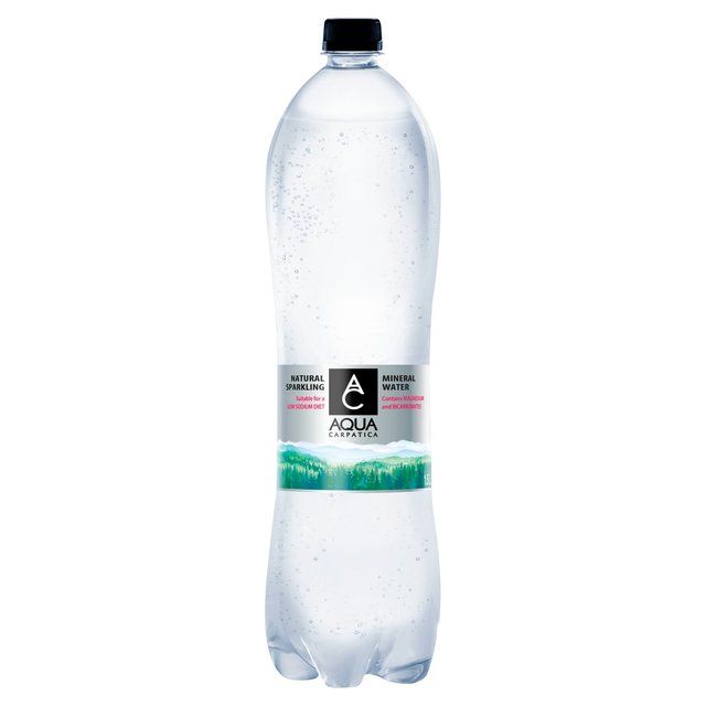 AQUA Carpatica Naturally Sparkling Mineral Water Low Sodium & Nitrates   6 x 1.5L - McGrocer