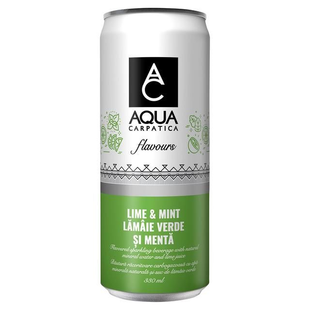 AQUA Carpatica Sparkling Flavours Lime & Mint   4 x 330ml