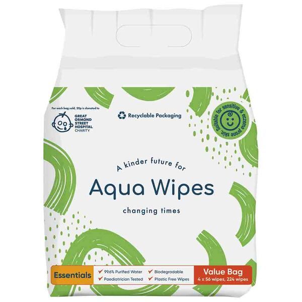 Aqua Wipes Essentials Value Bags