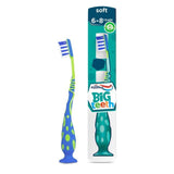 Aquafresh Big Teeth Kids Toothbrush Age 6-8 Soft in Plastic-Free Pack