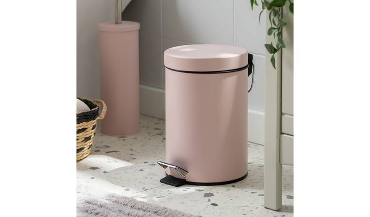 Argos Home 3 Litre Bathroom Pedal Bin - Pink