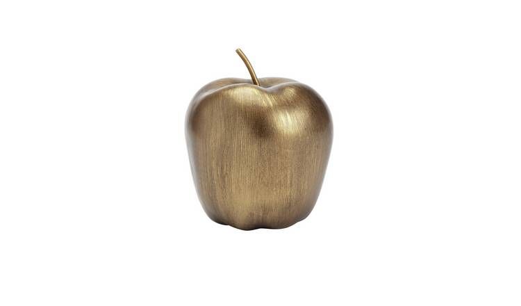 Argos Home Apple Ornament - Gold